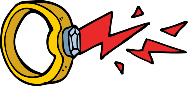 Bir insan tarafından çizilmiş karalama sihirli yüzük.