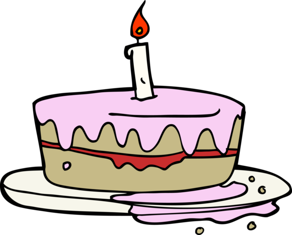 Bir insan tarafından çizilmiş çizgi film pastası.