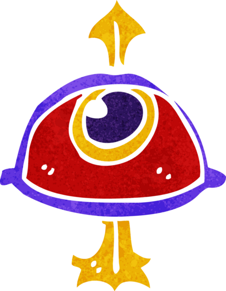 bir insan tarafından çizilmiş çizgi film göz sembolü