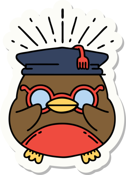 Dövme stili çıkartması. Bir insan tarafından çizilmiş.