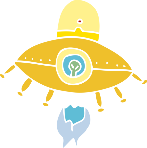 Bir insan tarafından çizilmiş uzaylı uzay gemisini karala