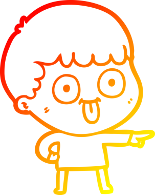 Bir insan tarafından çizilmiş çizgi film karakteri.