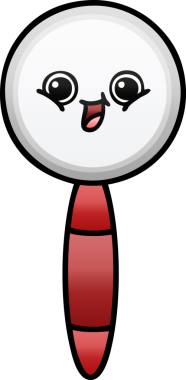 Bir insan tarafından çizilmiş bir büyüteçin gölgelenmiş karikatürü