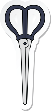 Bir insan tarafından çizilmiş garip bir el makasının çıkartması.