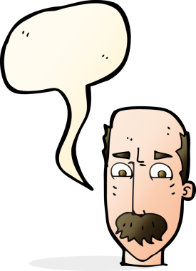 Bir insan tarafından çizilmiş, karikatürlü yaşlı bir adam.