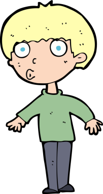 Bir insan tarafından çizilmiş bir karikatür.