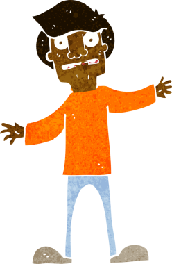 Bir insan tarafından çizilen karikatür adamı şaşırttı