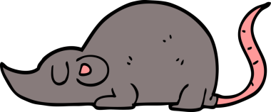 Bir insan tarafından çizilmiş karalama faresi.