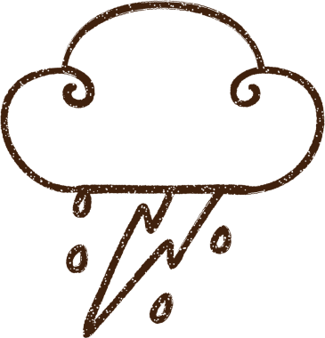 Fırtına Bulutu Kömürü Bir insan tarafından çizilmiş