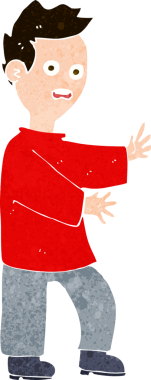 Bir insan tarafından çizilmiş bir karikatür.