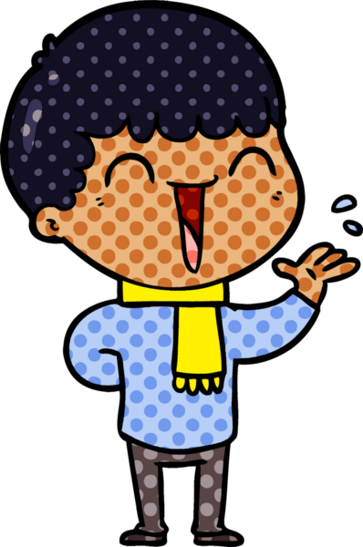 Bir insan tarafından çizilmiş mutlu bir adam.