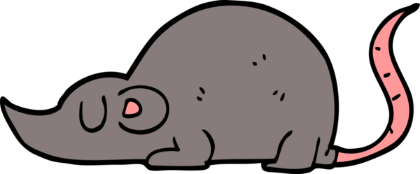 Bir insan tarafından çizilmiş karalama faresi.