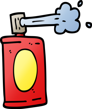 vektör gradyan çizim spreyi bir insan tarafından çizilebilir