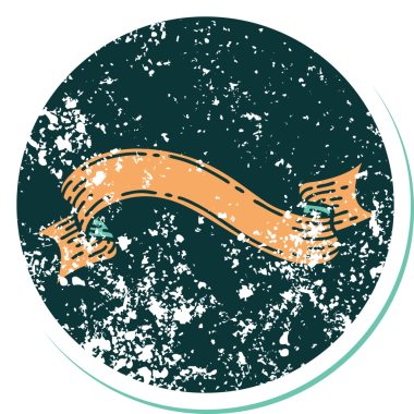 Bir insan tarafından çizilmiş bir pankartın sembolik dövmeli resmi