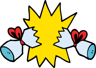 Bir insan tarafından çizilmiş karikatür krakeri.