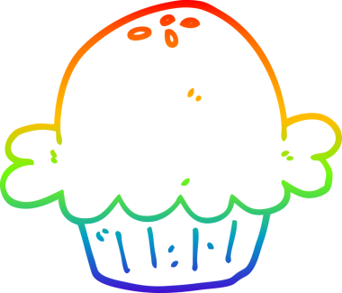 gökkuşağı gradyanı bir insan tarafından çizilmiş bir karikatür turtasının çizimi