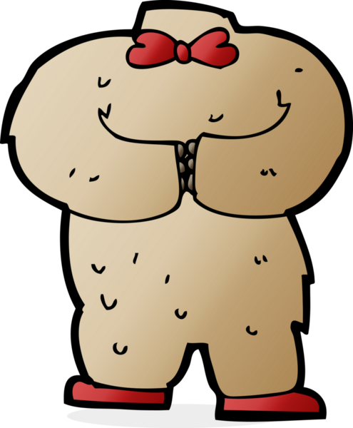 bir insan tarafından çizilmiş karikatür ayısı vücudu (karıştırın ve eşleştirin veya kendi fotoğraflarını ekleyin)