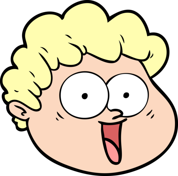 Bir insan tarafından çizilmiş erkek yüzü.