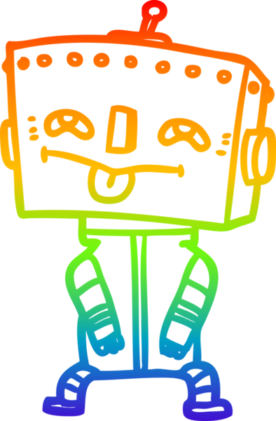 gökkuşağı gradyan çizgisi bir insan tarafından çizilmiş robot çizgi