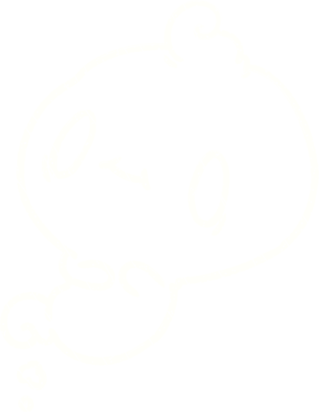 Bir insan tarafından çizilmiş şirin Hayalet Tebeşiri