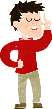 Bir insan tarafından çizilmiş bir fikri olan çizgi film adamı.