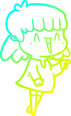 Bir insan tarafından çizilmiş bir karikatür kadın çizimi.