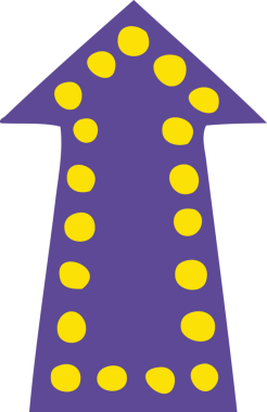 Bir insan tarafından çizilmiş tuhaf çizgi film oku.