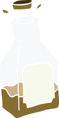 Bir insan tarafından çizilmiş sürahide karalama içeceği.