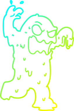 Bir insan tarafından çizilmiş sümük canavarı çizimi.