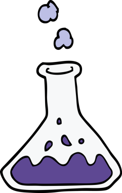 bir insan tarafından çizilmiş karalama bilim deneyi.