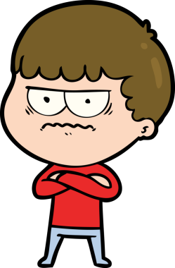 Bir insan tarafından çizilmiş rahatsız bir adam.