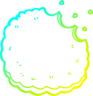 Bir insan tarafından çizilmiş bir çizgi film bisküvisi.