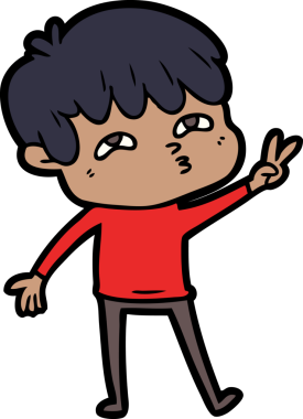 Bir insan tarafından çizilmiş garip bir adam.