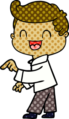 Bir insan tarafından çizilmiş mutlu adam çizgi filmi.