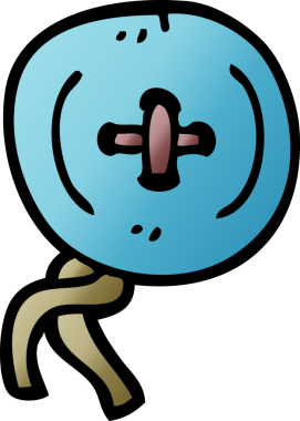 bir insan tarafından çizilmiş karalama düğmesi