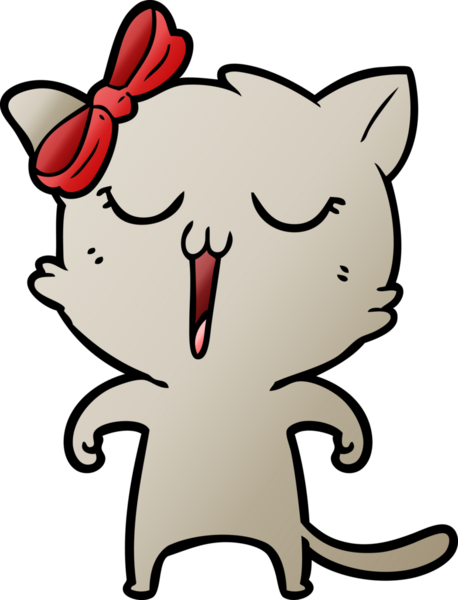 Bir insan tarafından çizilmiş çizgi film kedisi.