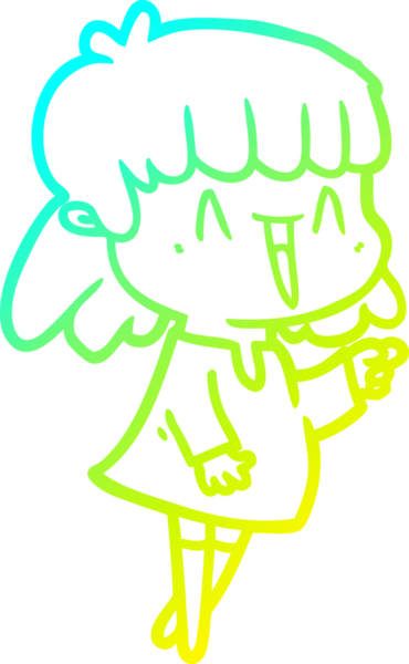 Bir insan tarafından çizilmiş bir karikatür kadın çizimi.