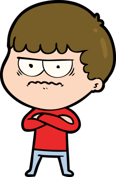 Bir insan tarafından çizilmiş rahatsız bir adam.