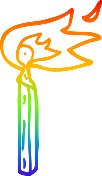 gökkuşağı gradyan çizgi çizimi bir insan tarafından çizilmiş bir karikatür