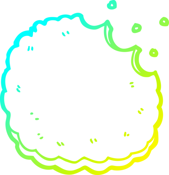 Bir insan tarafından çizilmiş bir çizgi film bisküvisi.