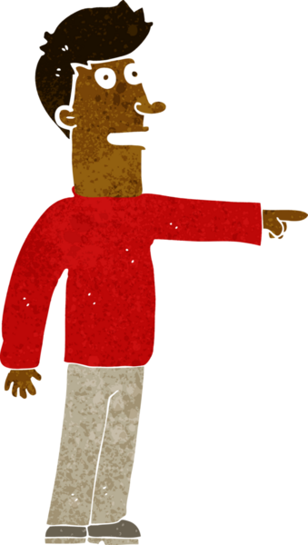 Bir insan tarafından çizilmiş çizgi filmci.