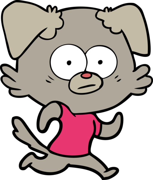 Bir insan tarafından çizilmiş sinirli köpek çizgi filmi.