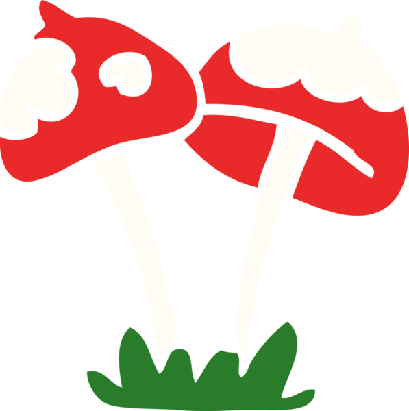 Bir insan tarafından çizilmiş karalama mantarı.