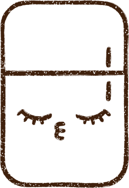 Bir insan tarafından çizilen Mutlu Buzdolabı Kömür Çizimi