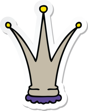 Bir insan tarafından çizilmiş tuhaf bir el çıkartması.