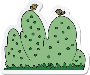 Bir insan tarafından çizilmiş karikatür çiti çıkartması.