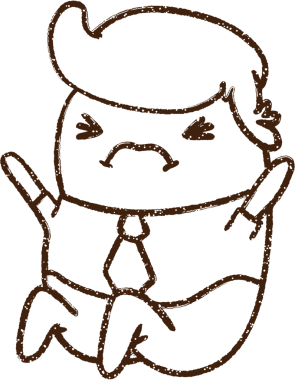 Bir insan tarafından çizilmiş Ofis Yöneticisi Kömür Çizimi