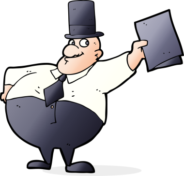 Bir insan tarafından çizilmiş silindir şapkalı bir adam.