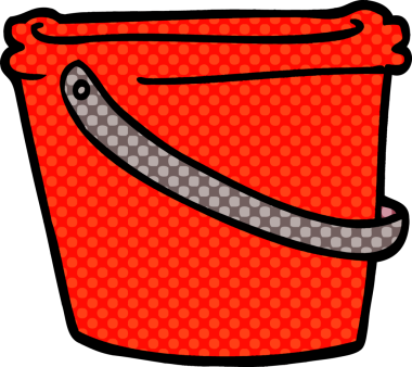 Bir insan tarafından çizilmiş karalama kovası.