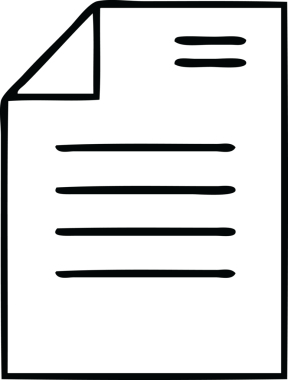 Bir insan tarafından çizilmiş bir kağıt parçasının çizgi çizimi